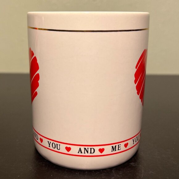 ❤️ YOU ❤️AND ❤️ ME ❤️ ~ Red Heart Ceramic Coffee Tea Mug ~ Valentine's Day - Picture 3 of 8